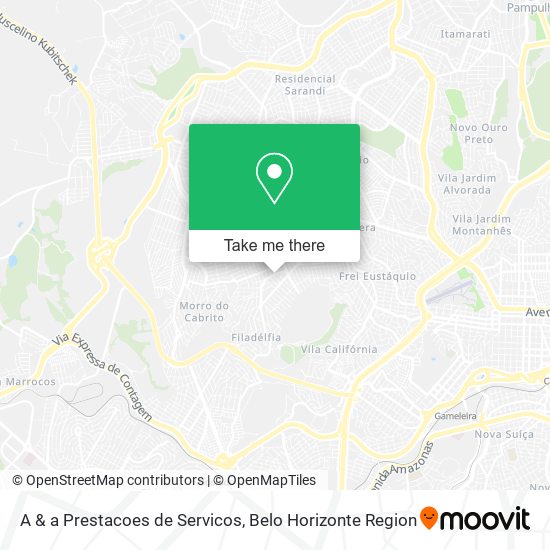 A & a Prestacoes de Servicos map