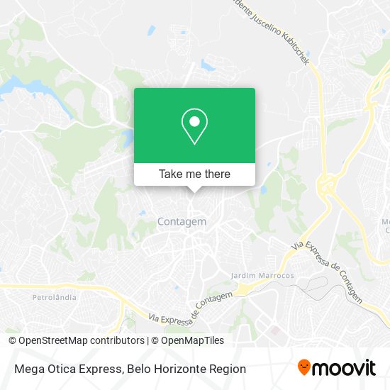 Mega Otica Express map