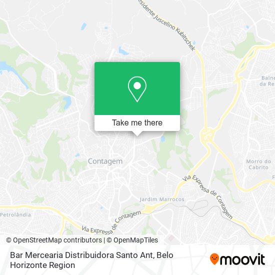 Mapa Bar Mercearia Distribuidora Santo Ant