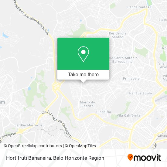 Hortifruti Bananeira map