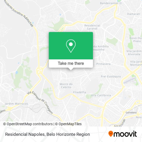 Residencial Napoles map