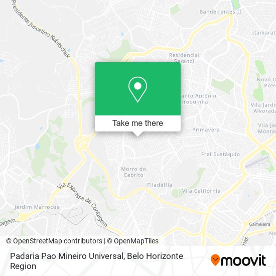 Padaria Pao Mineiro Universal map
