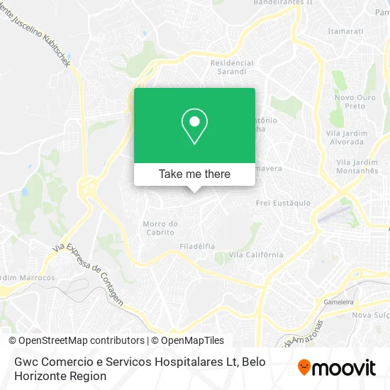Gwc Comercio e Servicos Hospitalares Lt map