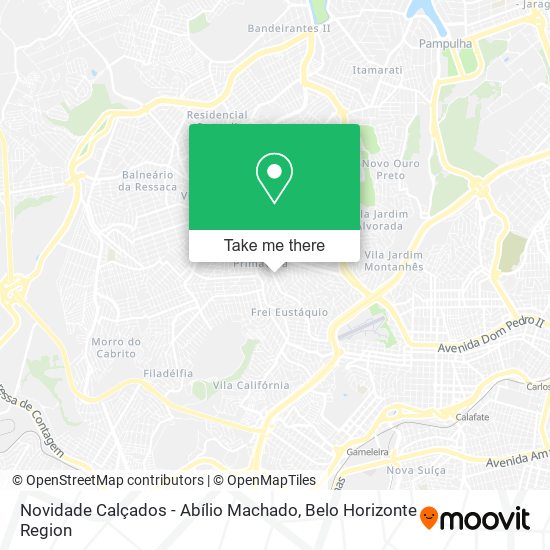 Novidade Calçados - Abílio Machado map