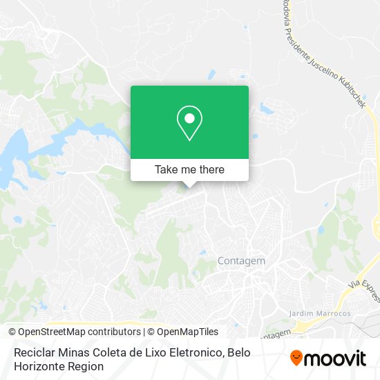 Reciclar Minas Coleta de Lixo Eletronico map