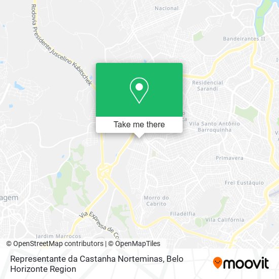 Representante da Castanha Norteminas map