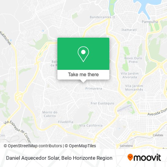 Daniel Aquecedor Solar map