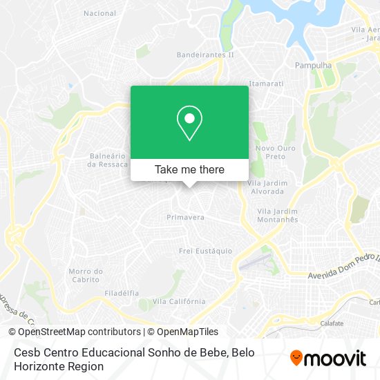 Cesb Centro Educacional Sonho de Bebe map