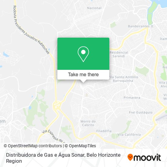 Distribuidora de Gas e Água Sonar map