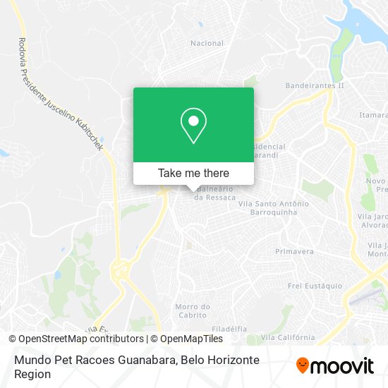 Mundo Pet Racoes Guanabara map