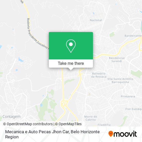 Mapa Mecanica e Auto Pecas Jhon Car