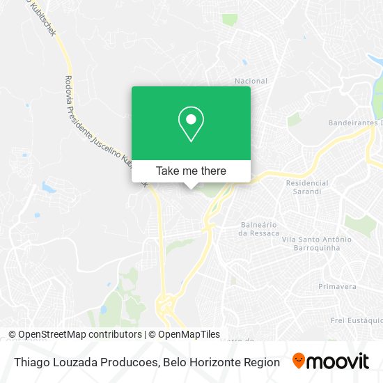 Thiago Louzada Producoes map