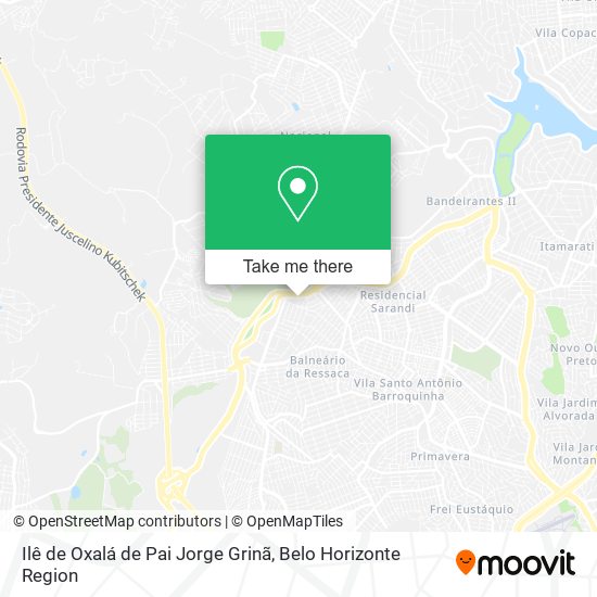 Ilê de Oxalá de Pai Jorge Grinã map