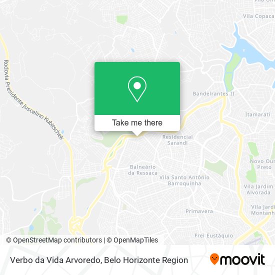 Verbo da Vida Arvoredo map