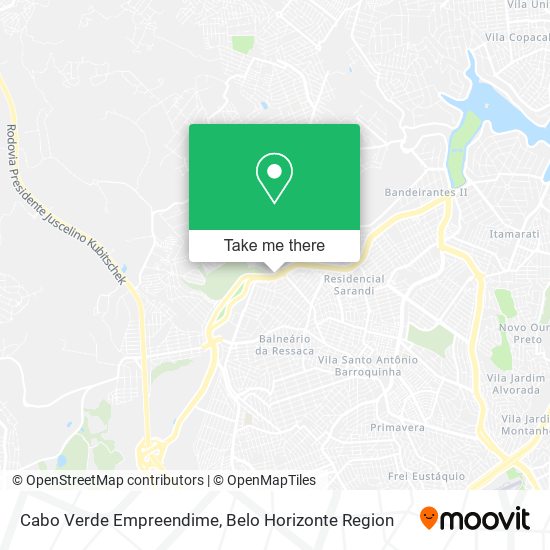 Cabo Verde Empreendime map