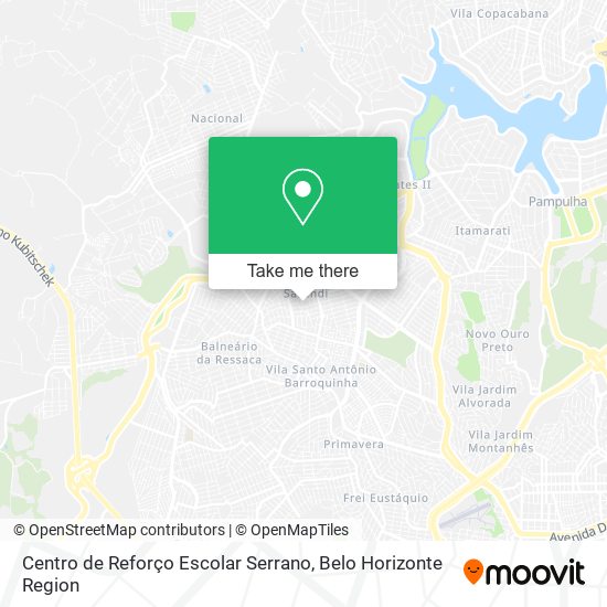 Mapa Centro de Reforço Escolar Serrano