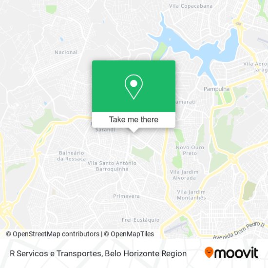 R Servicos e Transportes map