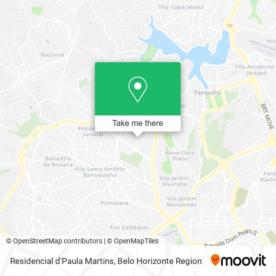 Residencial d'Paula Martins map