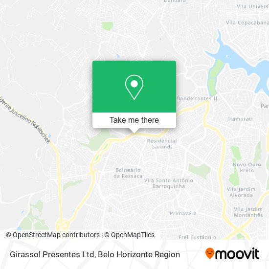 Girassol Presentes Ltd map