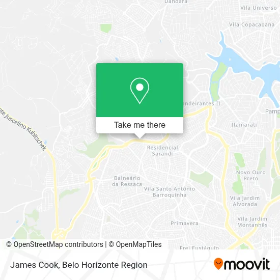 James Cook map