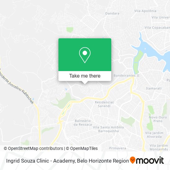 Ingrid Souza Clinic - Academy map