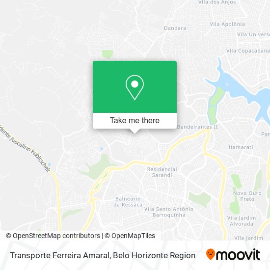 Transporte Ferreira Amaral map
