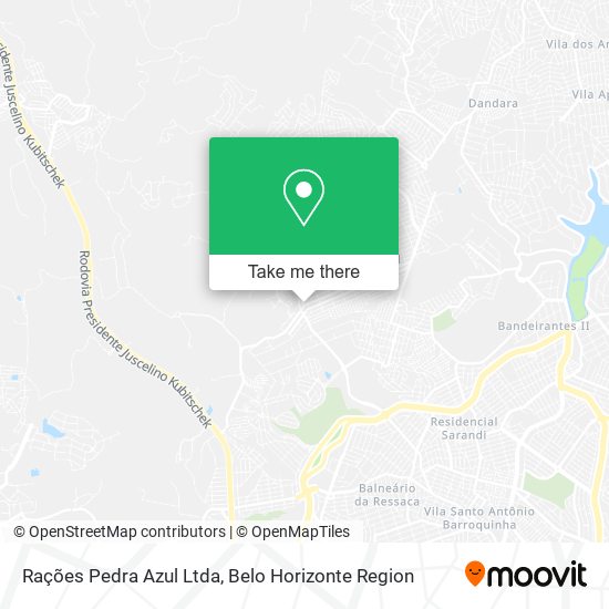 Rações Pedra Azul Ltda map