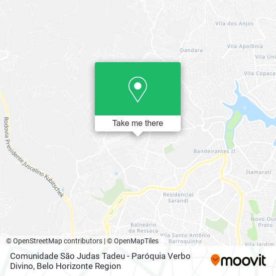 Comunidade São Judas Tadeu - Paróquia Verbo Divino map