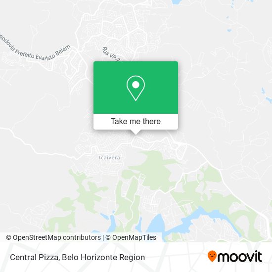 Central Pizza map