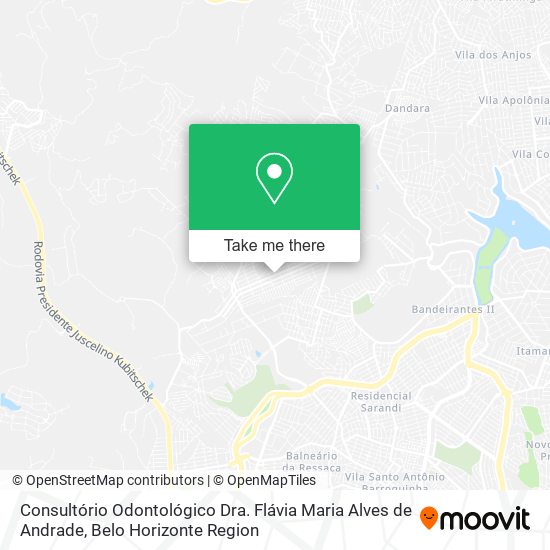 Consultório Odontológico Dra. Flávia Maria Alves de Andrade map