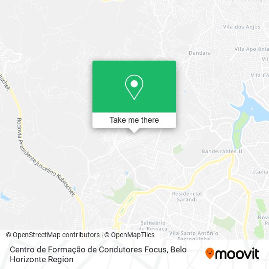 Centro de Formação de Condutores Focus map