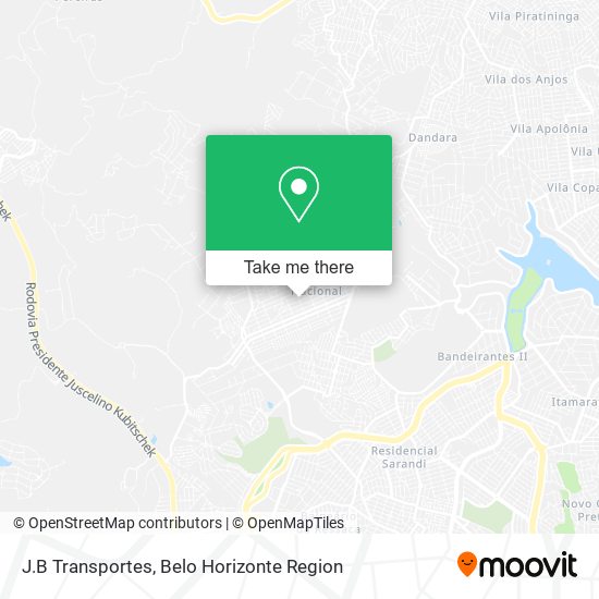 J.B Transportes map