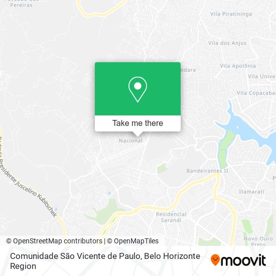 Comunidade São Vicente de Paulo map