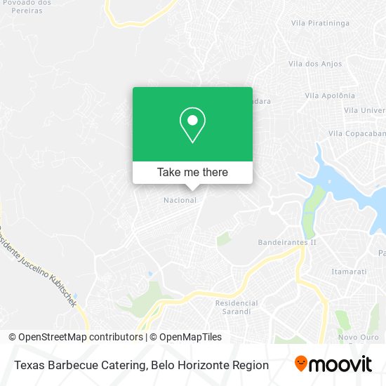 Texas Barbecue Catering map
