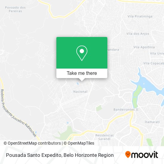 Pousada Santo Expedito map