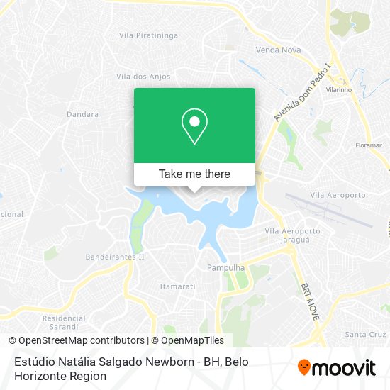 Mapa Estúdio Natália Salgado Newborn - BH