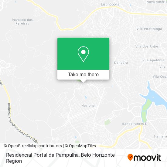 Mapa Residencial Portal da Pampulha