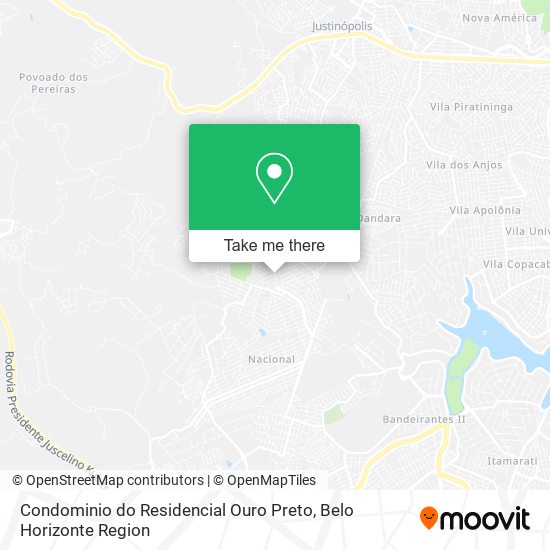 Condominio do Residencial Ouro Preto map