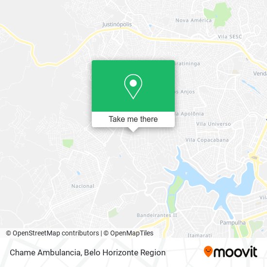 Chame Ambulancia map