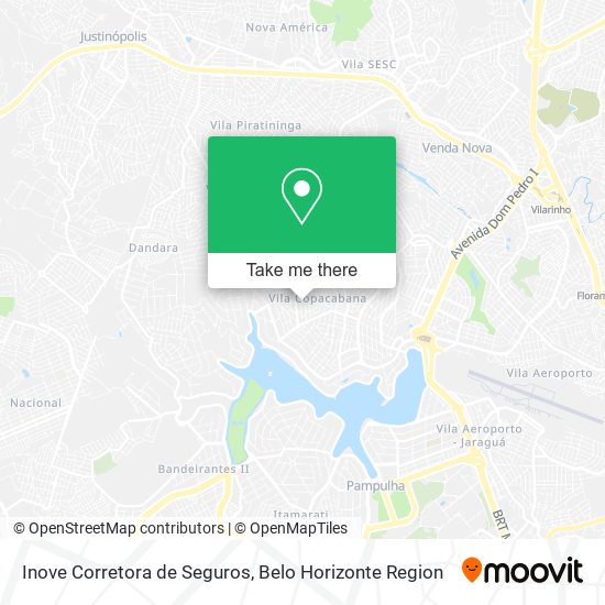 Mapa Inove Corretora de Seguros