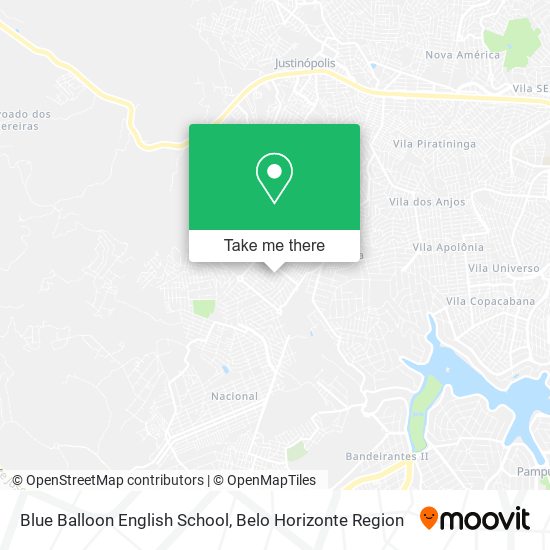 Blue Balloon English School map
