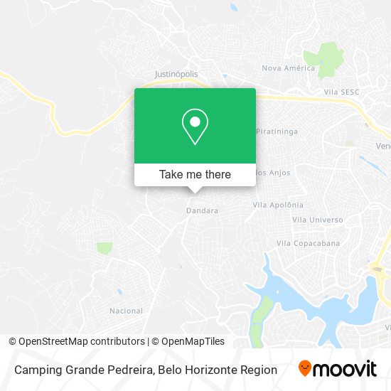 Camping Grande Pedreira map