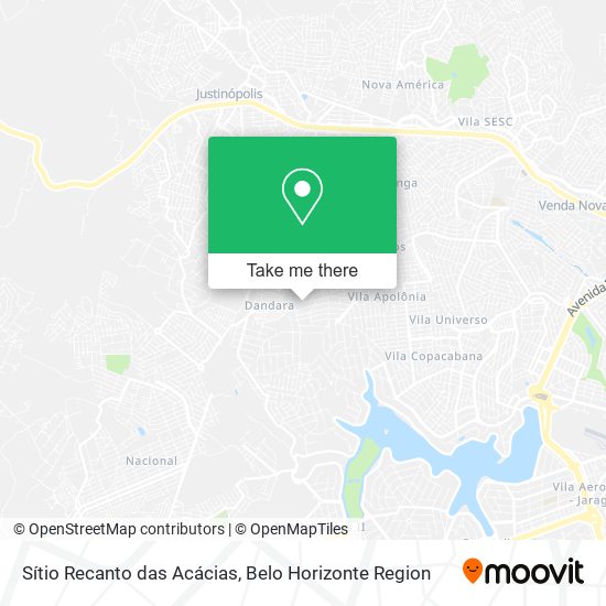 Sítio Recanto das Acácias map