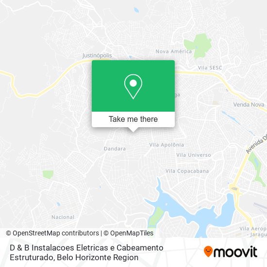 D & B Instalacoes Eletricas e Cabeamento Estruturado map