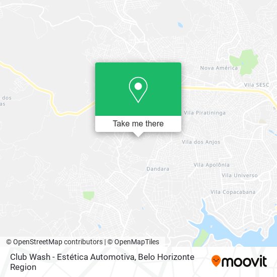Club Wash - Estética Automotiva map