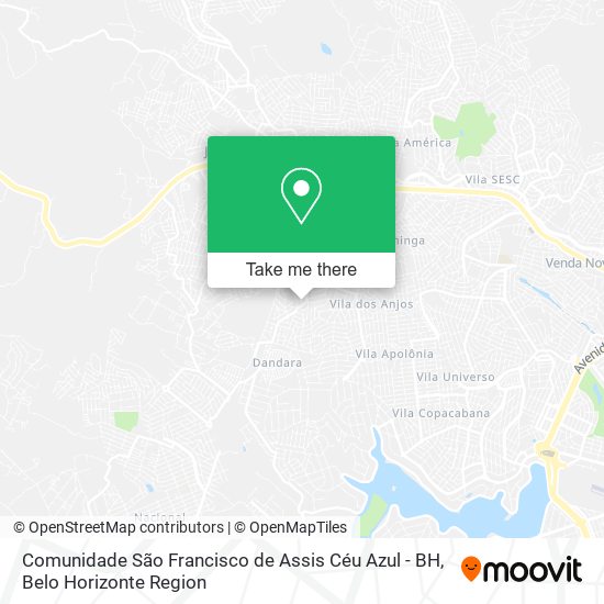 Comunidade São Francisco de Assis Céu Azul - BH map