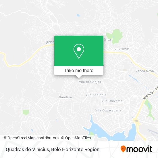 Quadras do Vinícius map