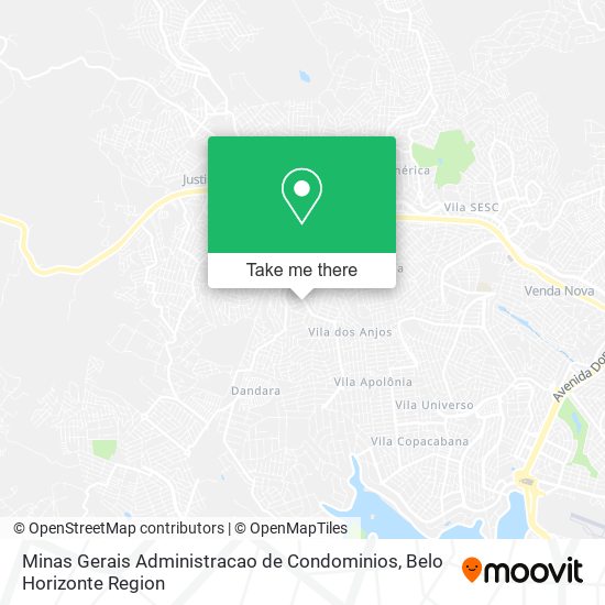 Minas Gerais Administracao de Condominios map