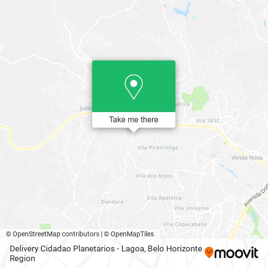 Delivery Cidadao Planetarios - Lagoa map