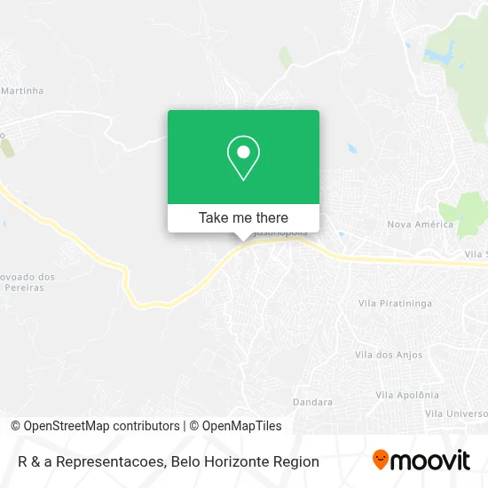 R & a Representacoes map
